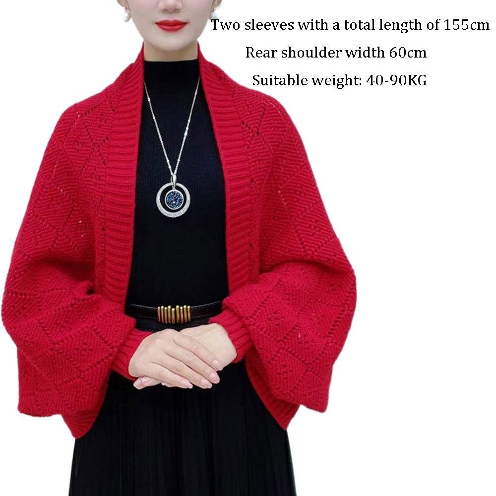 False Collar Knitted Shawl Outwear Shoulder Evening Prom Cape New Autumn Winter Scarf  Party