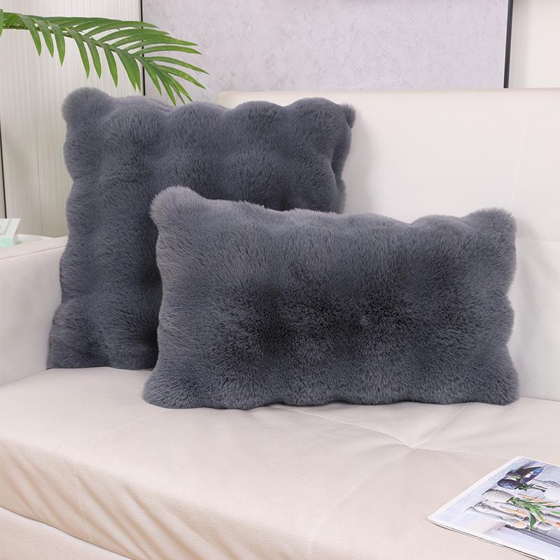 Husă de Pernă Luxoasă din Pluș pentru Fereastră Golfului, Canapea, Sufragerie și Noptieră