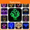 Shaped Led Cactus Neon Signs Light Holder Base Table Decoration Night Lamps