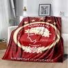 Olympiacos Fc Flannel Blanket Soft Warm All-Season Throw, Design for Camping, Car Travel, Hiking Sofa, Bed, Office Perfect Gift for Parties