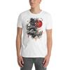 Dragon and Wave T-Shirt and Kids Shirt – Unisex Japanese Red Sun Graphic Tee – Perfect for Mythical Art Lovers