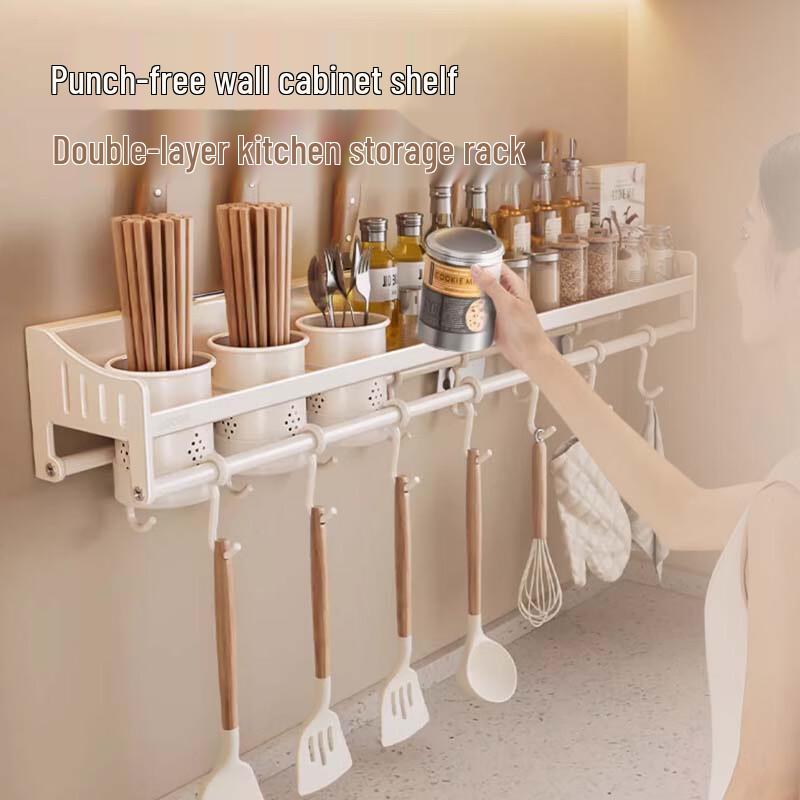 Stainless Steel Wall-Mounted Kitchen Shelf