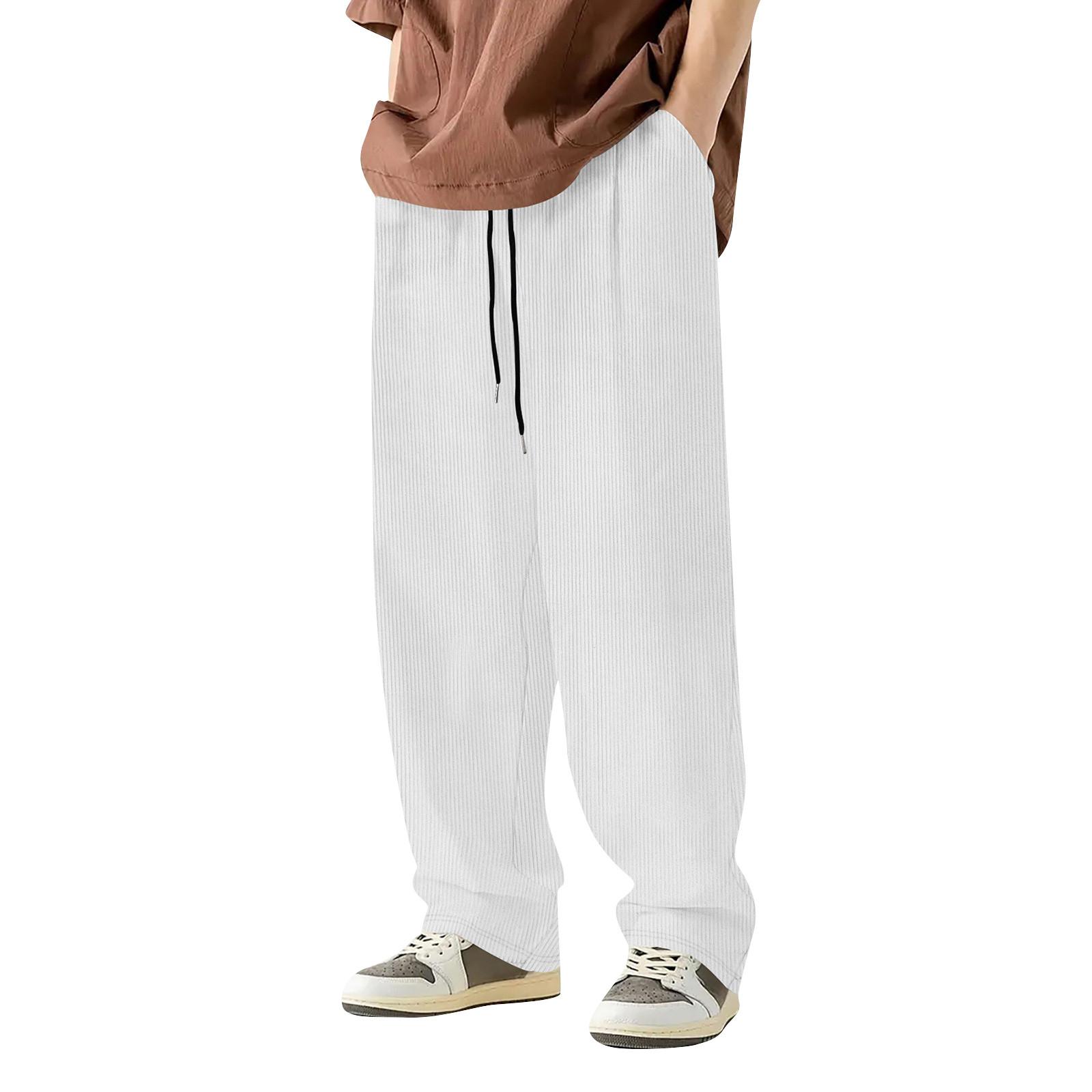 Men s Sports Casual Jogging Trousers Lightweight Hiking Pants Outdoor Pant XL белый