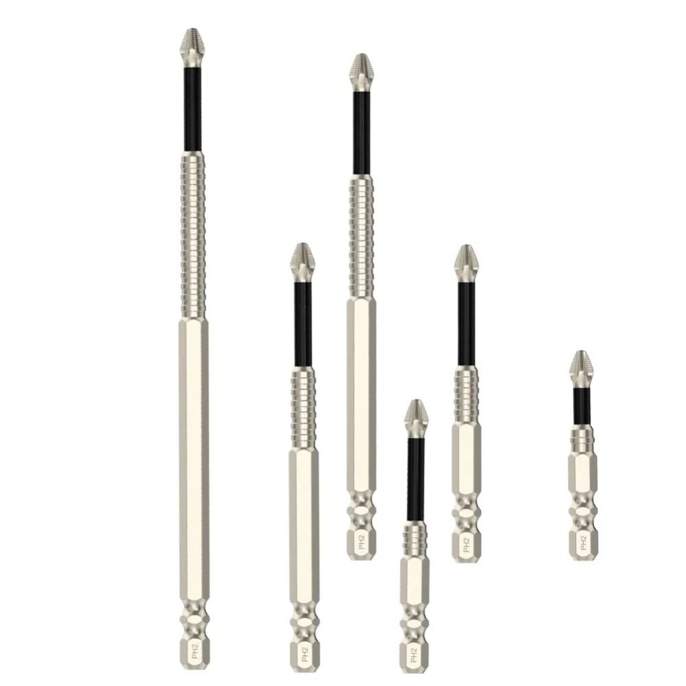 Zink Zinklegierung Stahl Magnetischer Bit-Einsatz Schlagfest PH2 Schraubendreher-Bits Schraubendreher Handwerkzeug