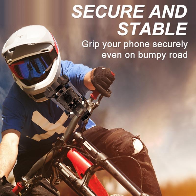 Motorcycle Handlebar Phone Holder Cradle for Most Cellphone GPS Bracket Handlebar for Smart Phone Holder Cradle