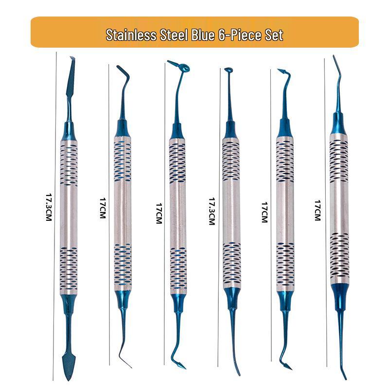 Κιτ Σύνθετης Ρητίνης Οδοντιατρικής Έμφραξης: Σετ 7 Αισθητικών Εργαλείων & Μαχαιριού Τρίμερ