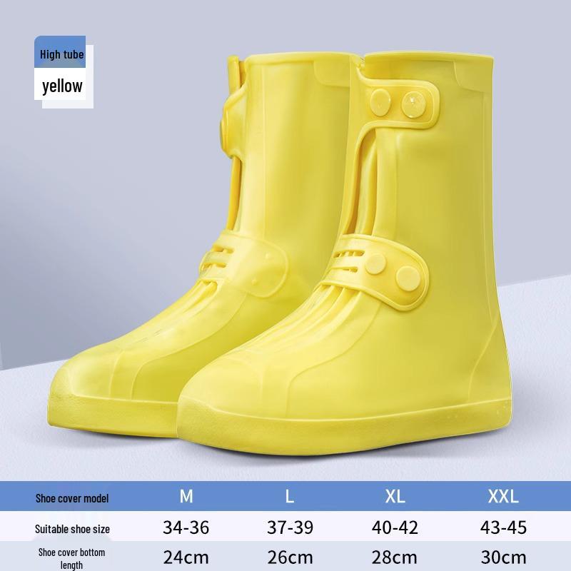 Durable Non-slip Silicone Rain Shoe Covers for Adults and Students
