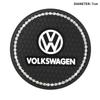 Nuovo set da 2 pezzi Tappetino Antiscivolo per Tazza d'Acqua per Auto con Diamanti e Strass in Silicone per Volkswagen VW Scirocco Jetta Beetle Golf CC Sharan T