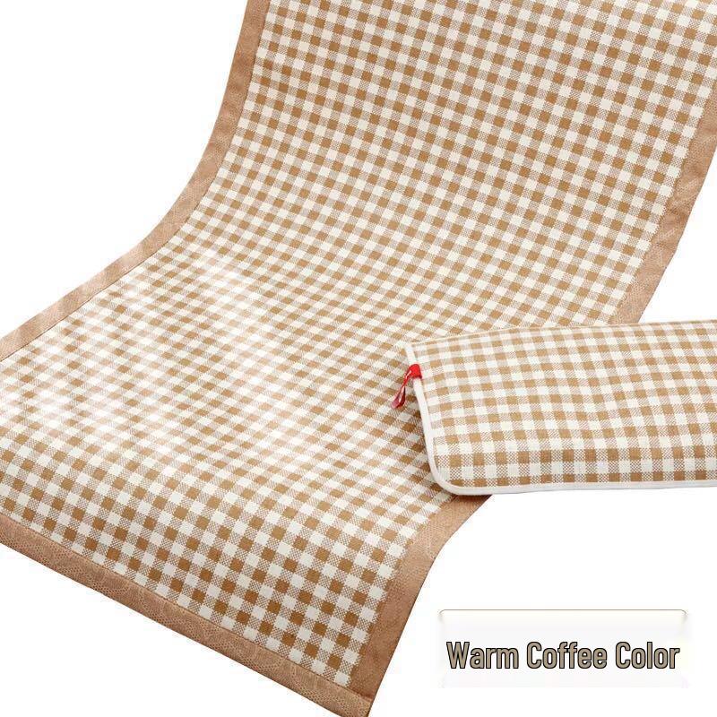 Охлаждающий коврик Nufeng для младенцев и малышей из хлопково-льняной ротанговой ткани