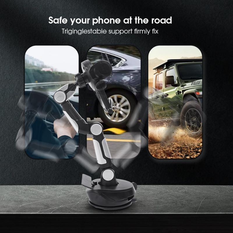 Saugnapf-Autotelefonhalter Dash Windschutzscheibenhalterung Ständer Parkschilder Mobile Handyunterstützung für IPhone 14 13 Pro Xiaomi Huawei Samsung