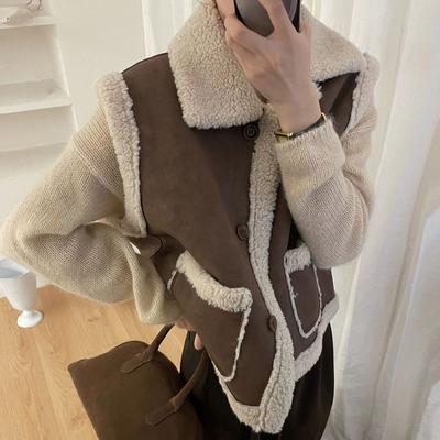 Gilet en coton pour femme, haut sans manches, surdimensionné, épais, décontracté, automne-hiver