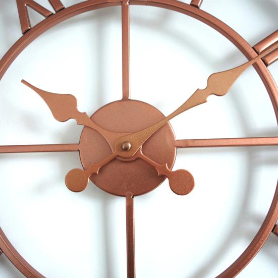 40cm Metall Runde Ziffern Wanduhr Roman Wohnzimmer Analog Zimmer Büro Dekoration