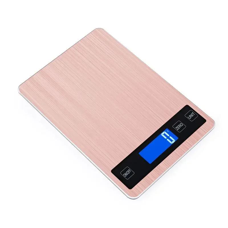 Stainless Steel Kitchen Scale,Greater Goods Gray Food Scale,Digital Display Show Weight in G/KG/LB OZ/ML/FL.OZ for Cake Baking