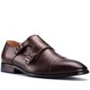 British Monk Shoes Trendy Three-joint Buckle Monk Leather Shoes Men's Inner Height Increase Business Dress Wedding Groom Shoes