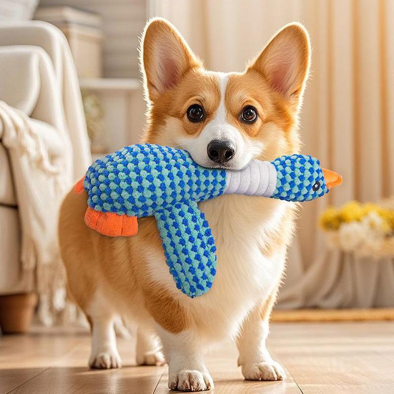 Pet Vocalizing Wild Goose Toy Dog Chewable Teething Stick Boredom Relieving Plush Doll Small Dog Universal Product