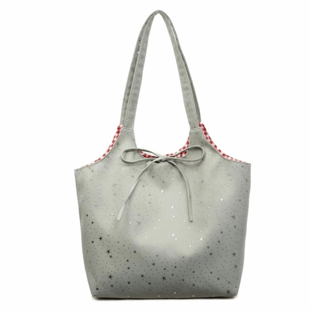 

Casual Double-sided Shoulder Bag Plaid Canvas Versatile Handbag Korean Style Lightweight Underarm Bag Daily