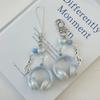 Portachiavi Creativi Cuffiette Piccole Colore Argento Portachiavi Cuffiette Ciondolo Carino per Cellulare per Donna