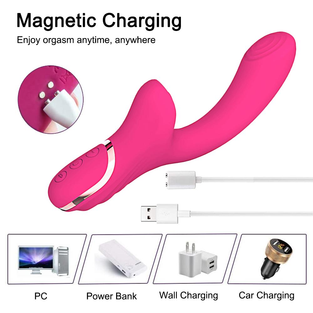 Rabbit G Spot Vibrator Clitoris Stimulate Dildo Vibrators for Couple 20 Speeds Adult Sex Toys for Woman