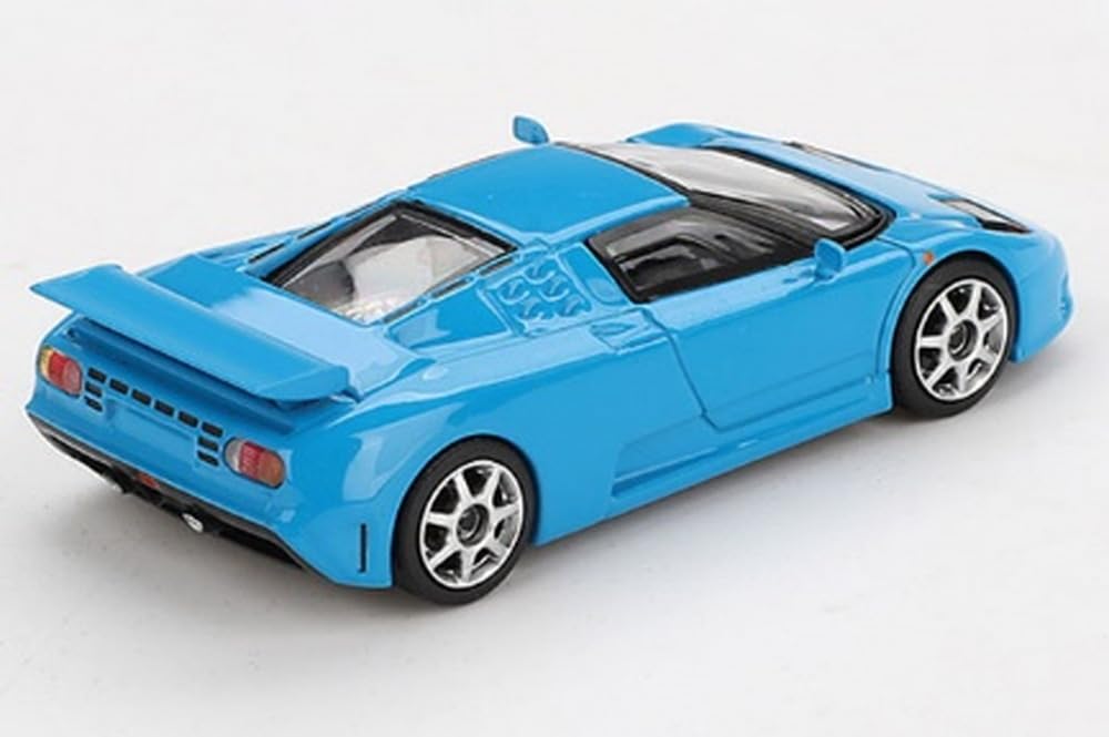 MINI GT Bugatti EB110 Super Sport Modrá Bugatti Hotový model 1/64 (Levostranné řízení) MGT00890-BL