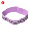 Unisex Anti-Rutsch Hüft-Widerstandsband Schleife Kreis Fitnessstudio Yoga Fitness Übung (Lila S)