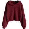 Women's Casual O-Neck Contrast Color Long Sleeve Top Pullover Sweatshir