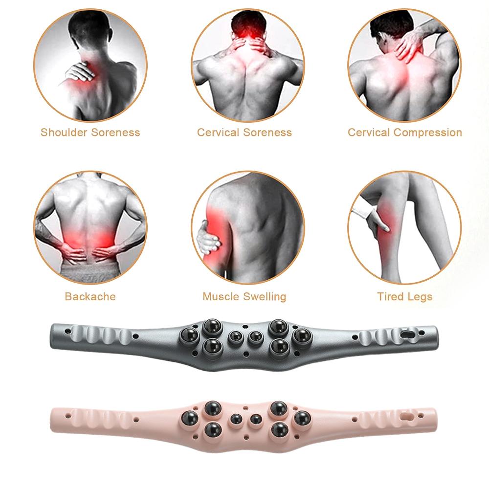 Durable And Safe 1Pcs Multi-Functional Roller Magnetic Ball Massage Sticklymphatic Drainage Massager For Body Shapingguasha Tools For Back Leg