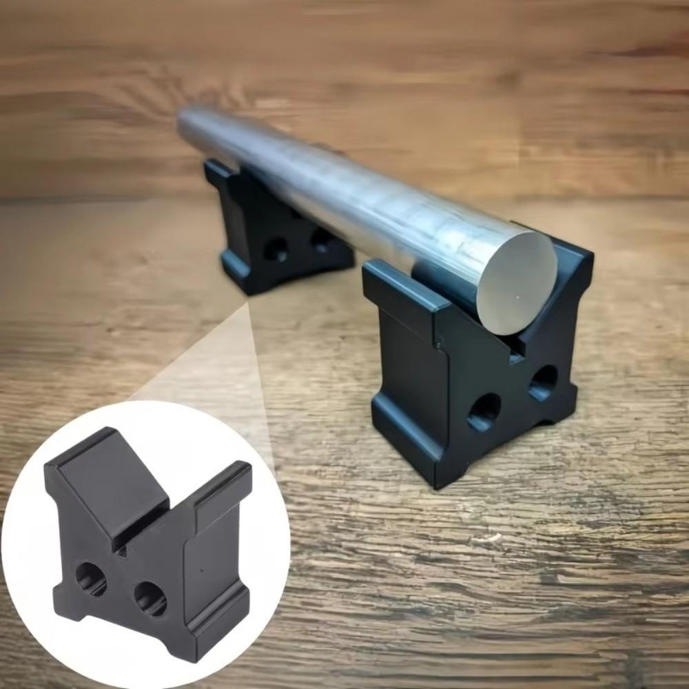 2Pcs V-Shaped V-Block Fixture 90 Degree Lathe Positioning Bracket For Lathe Machining