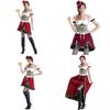 Damen Oktoberfest Cosplay Kostüm mit dehnbarer Rundhalsbluse
