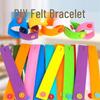 Montessori Felt Button Bracelet for Early Childhood Development - Ideal for 3-Year-Olds in Kindergarten Classrooms.