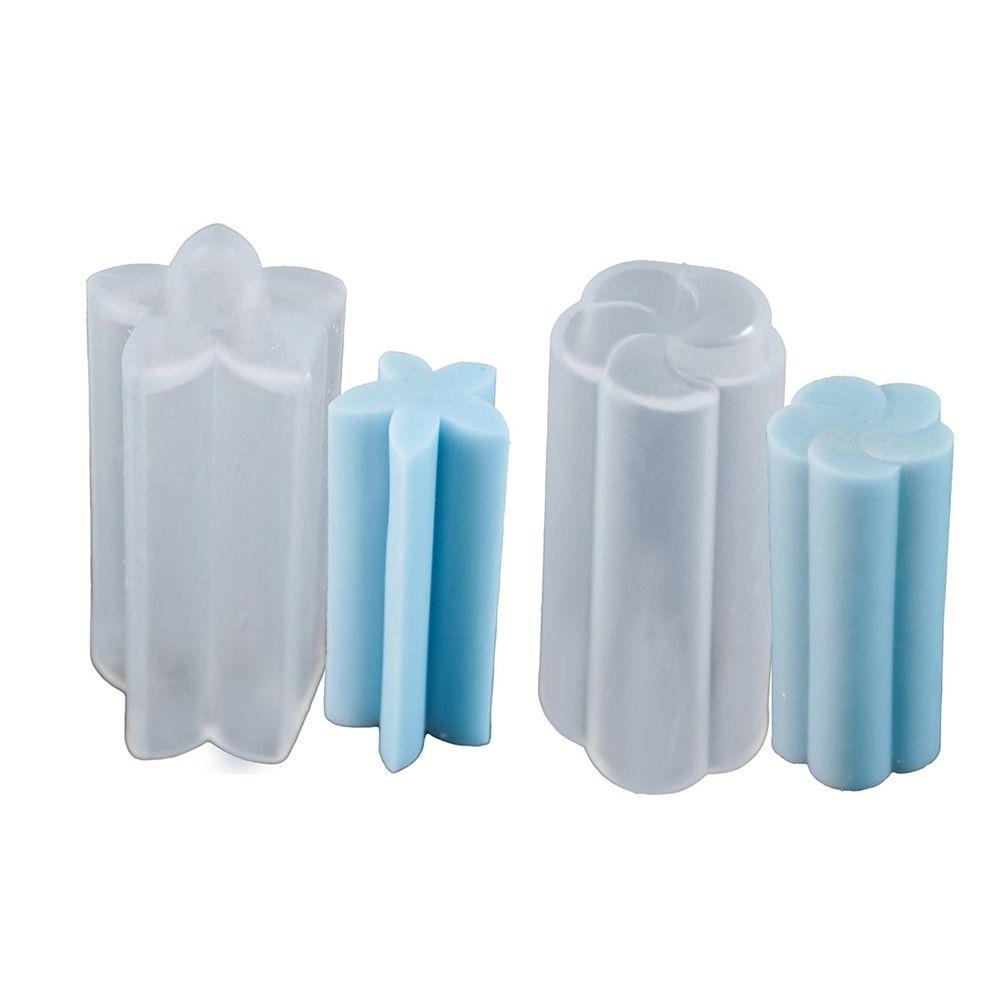 

Easy to Demold 3D Star Column Candle Mold Plum Cherry Blossoms Soap Mold Desk Decoration