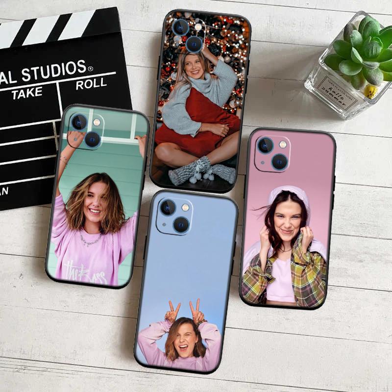 RP48 Millie Bobby Brown New High-End Shell Phone Case for Redmi Note 8 9 Pro Max 9S 9T 9C NFC 8T 8A 10A A4