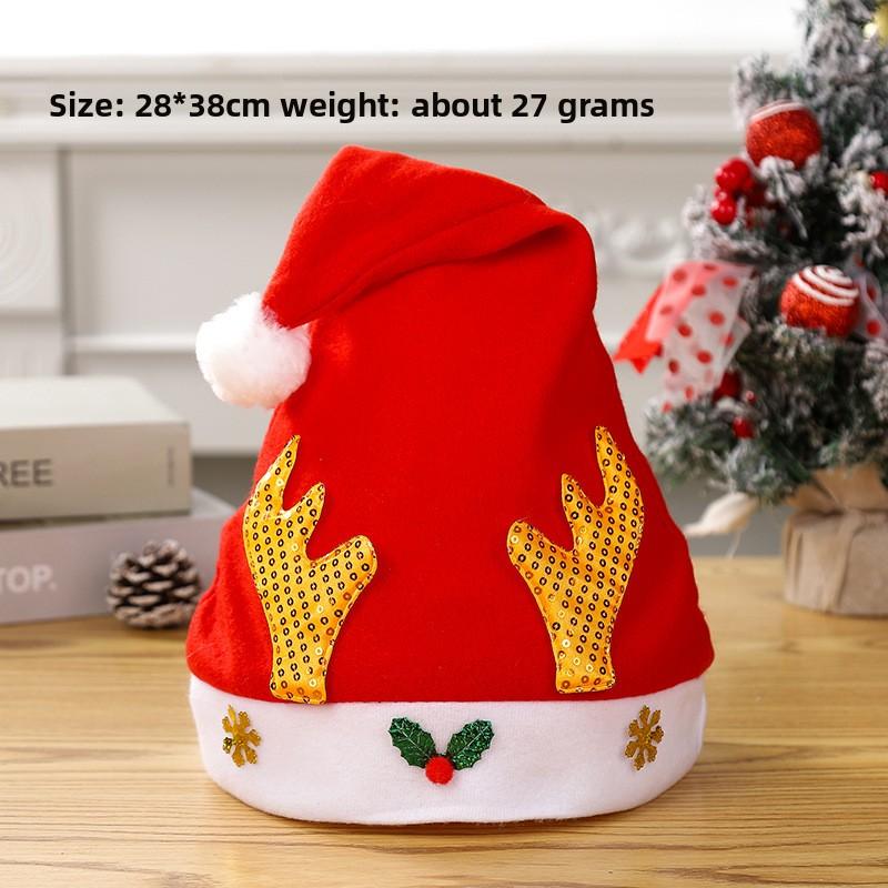 Christmas Decorations Christmas Hat Santa Claus Lamp Non-woven Hat Christmas Gift