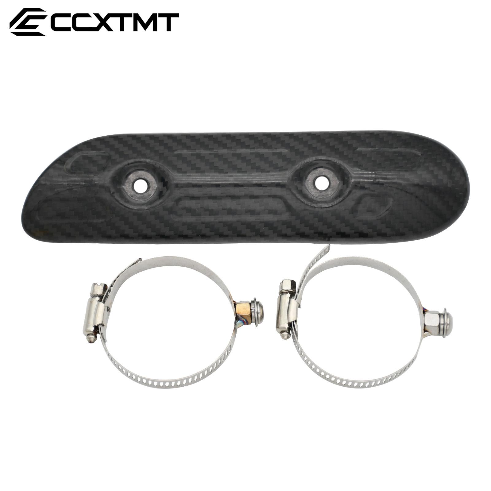 For KTM 250SXF 250EXCF 350EXCF 400EXC 450EXC 500EXC 2007-2023 Motorcycle Carbon Fiber Exhaust Heat Shield Protector Guard cover Header