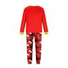 Matching Family Christmas Pajamas Set Long Sleeve Neck Top and Pants for Parents Kids Holiday Wear