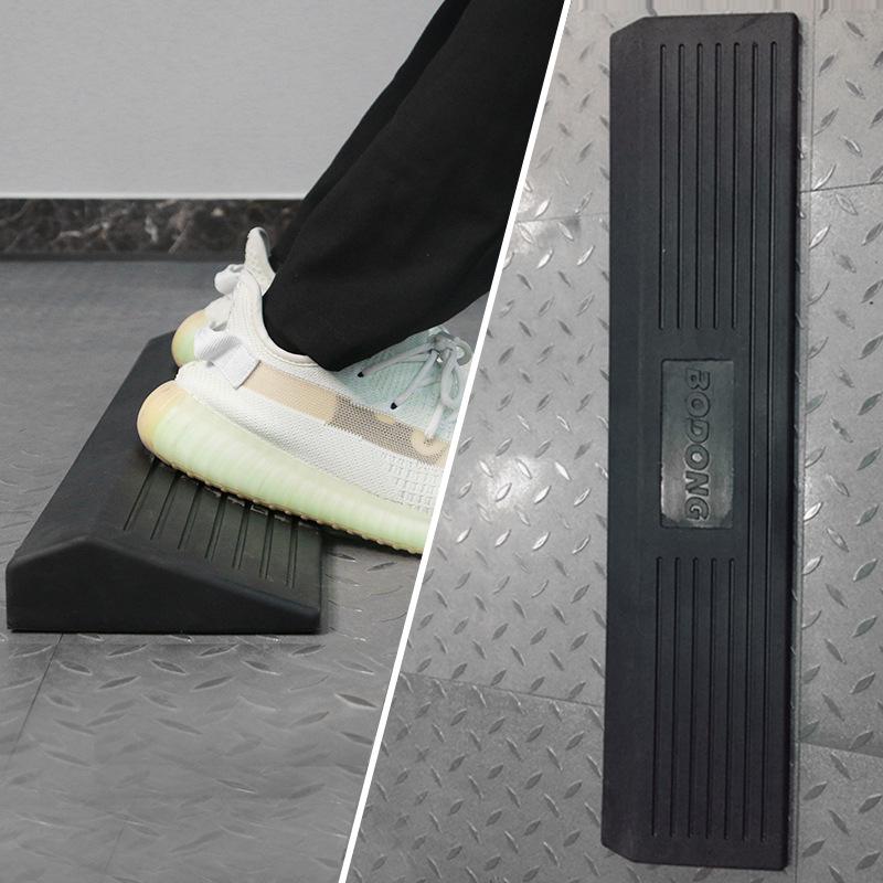Weightlifting Shock-Absorbing Rubber Mat and Foot Pad