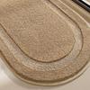 Oval Bathroom Rug, Microfiber Soft Highly Absorbent Bath Rug, Non-Slip Plush Fluffy Door Mat for Shower Bathtub Sink Entrance