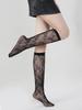 Spring/Summer Fishnet Socks: Black Ankle & Mid-Calf, Large/Small Mesh, White Calf