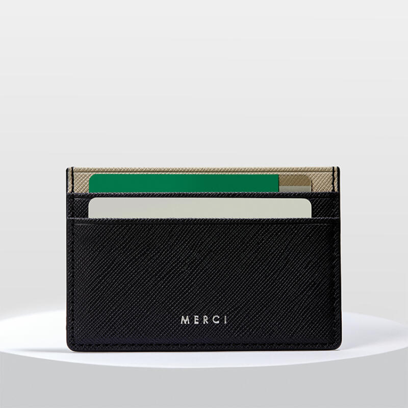 

merci card wallet black beige (28003209)