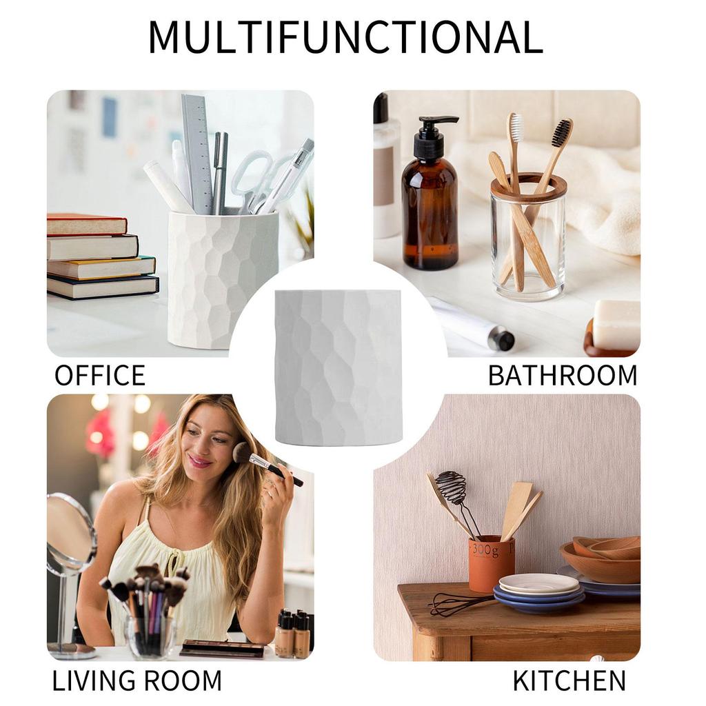 Suport creativ pentru stilou din silicon de capacitate mare pentru creion, oală, perie, recipient pentru depozitare, cutie de papetărie, organizator de birou