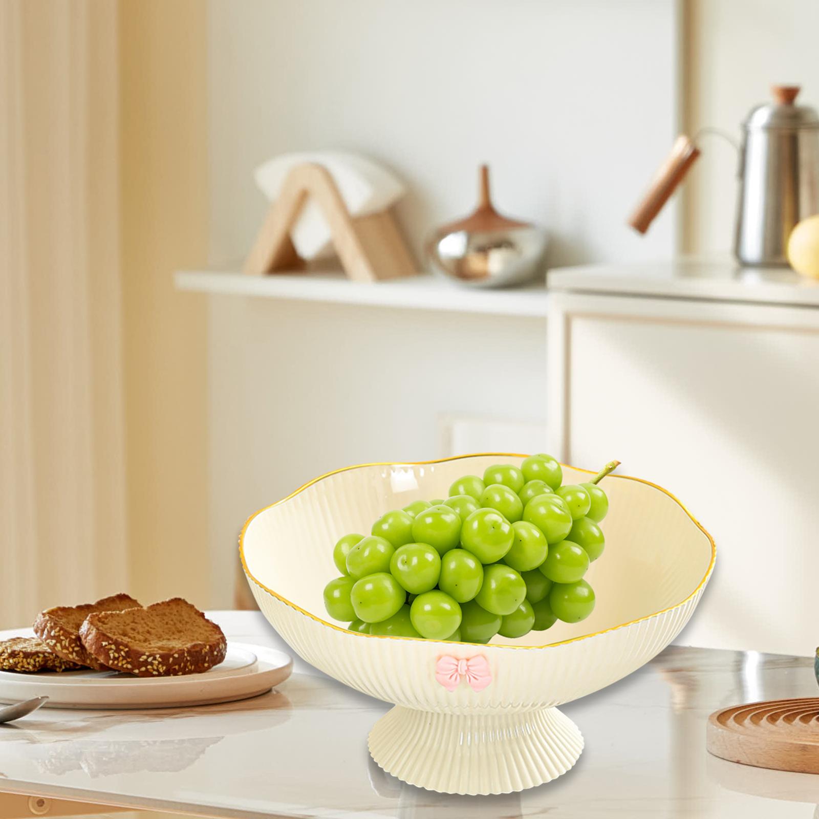 

Фруктовая чаша, фруктовая сливная корзина, декор стола, элегантная чаша на ножках для вечеринок, журнальный столик, гостиная, кухня, столешница, закуски