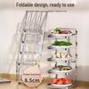 Beifu Stainless Steel Wall-Mounted 5-Tier Food Prep Rack