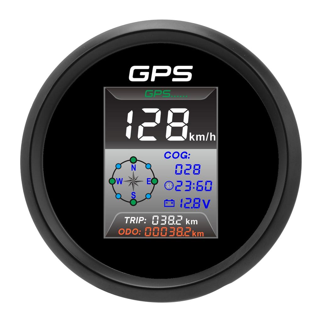 85mm Digital GPS Speedometer Knots MPH KMH LED Backlight Antifog IP67 Waterproof for 9 To 32V Boat Yacht Car Motorcycle
