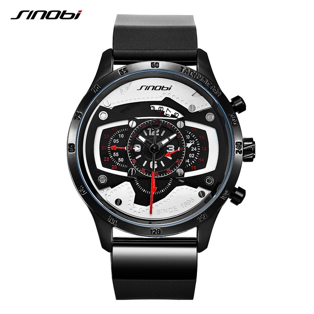 Men S Watch Multi-Functional Silicone Tape Sports Watch Men S Luminous Calendar Waterproof Men S Watch 9789