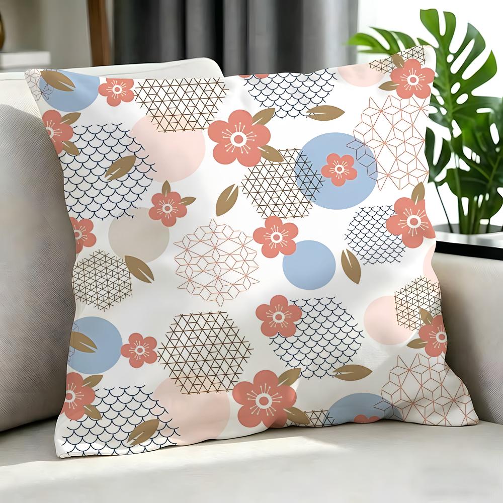 flower Plum Blossom Cushion Cover Cushion Cover Set Pcs x x x Pillowcase Decorative Sofa Home Decor