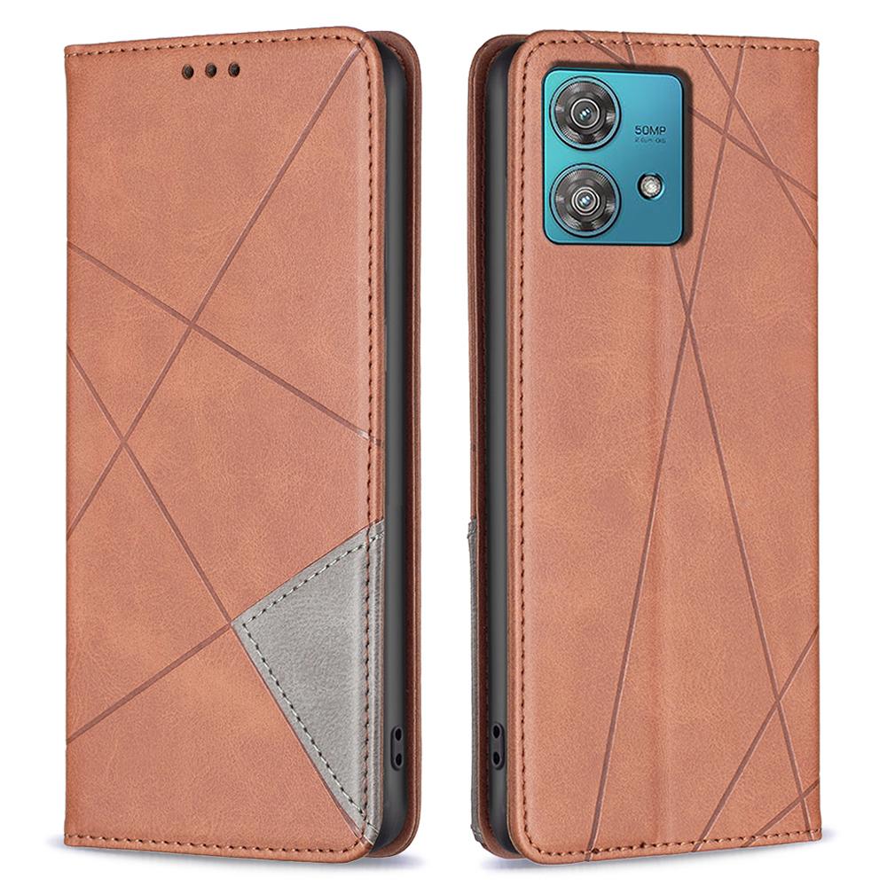 For Motorola Edge 40 Neo 5G Case PU Leather Card Slots Stand Phone Cover