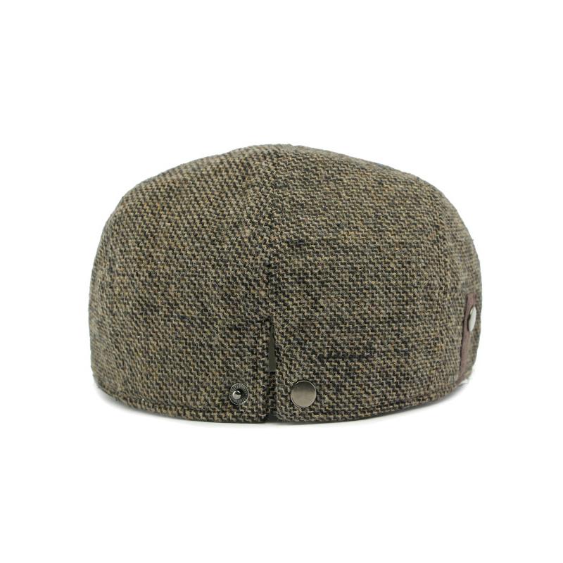 Woolen Hat Women's Autumn Winter Beret British Painter Hat Forward Hat Men's Cotton Hat Peaked Cap
