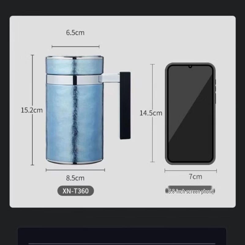 Heenoor Pure Titanium Insulated Mug with Handle