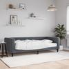 Vidaxl Sofa Z Materacem Do Spania, Ciemnoszara, 90X200 Cm, Aksamit
