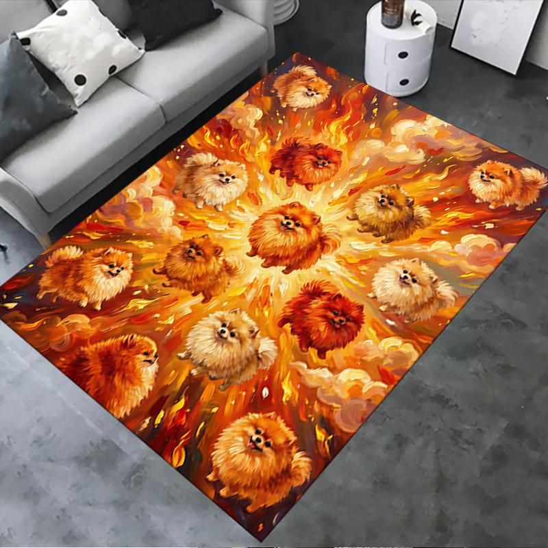 

2025 New Cute puppy Carpet Rug for Living Room Bedroom Home Sofa Decoration,Kids play Non-slip Floor Mat 40x60cm( 15x23in )