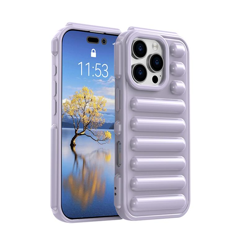 Air Cushion Capsule Armor Phone Case For iPhone 16E 16 15 14 Plus 11 12 13 Pro Max X XS XR Solid Color Soft TPU Shockproof Cover